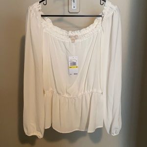 Michael Kors Cream Blouse